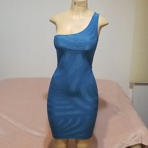 Bebe, one-shoulder dress, size P/S